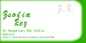 zsofia rez business card